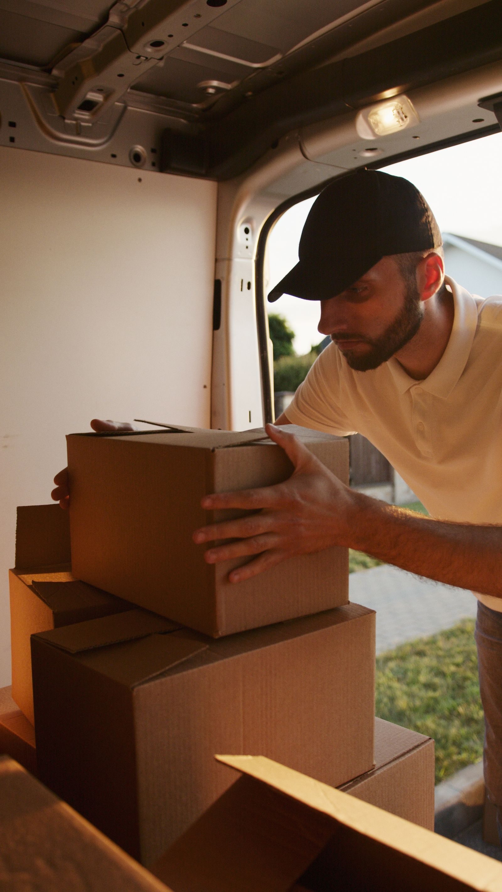 Aegis logistics specialist preparing a shipment in the warehouse